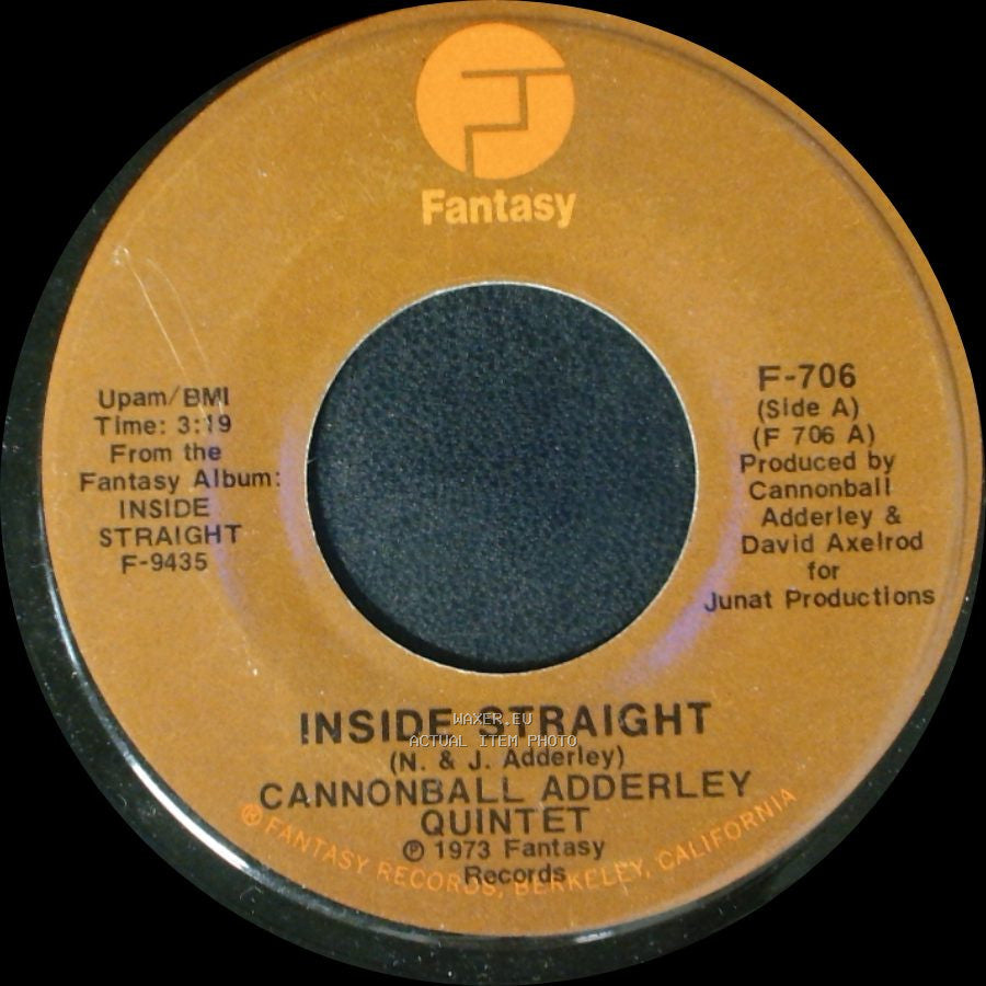 Cannonball Adderley Quintet - Inside Straight / Saudade side A