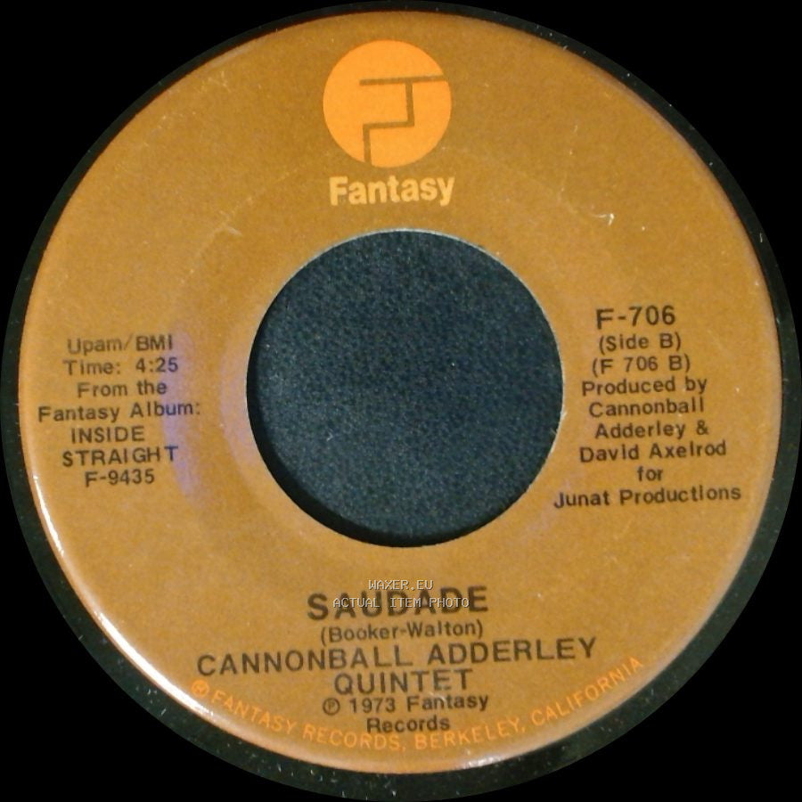 Cannonball Adderley Quintet - Inside Straight / Saudade side B