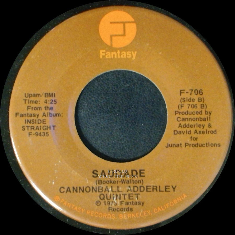 Cannonball Adderley Quintet - Inside Straight / Saudade side B