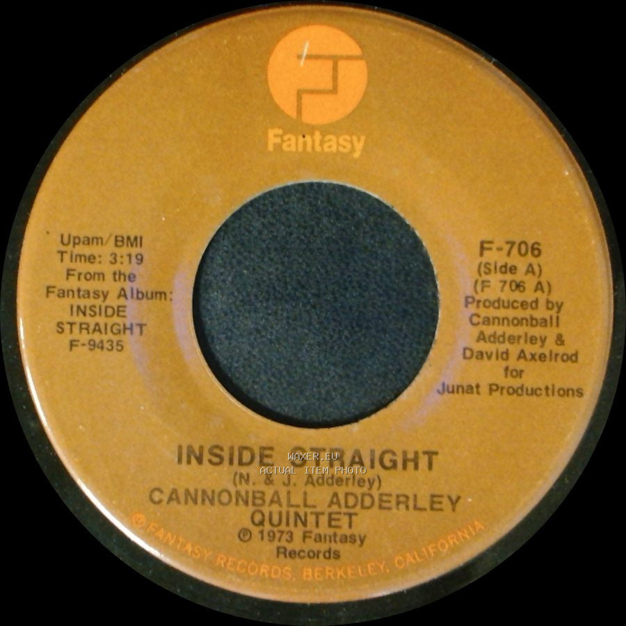 Cannonball Adderley Quintet - Inside Straight / Saudade side A