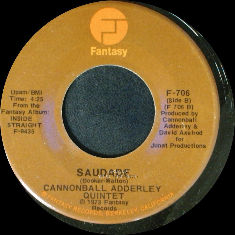 Cannonball Adderley Quintet - Inside Straight / Saudade side B