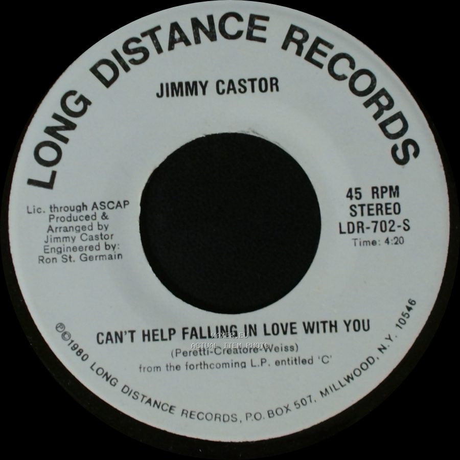 Jimmy Castor - Can't Help Falling In Love With You / Stay With Me (Spend The Night) side A