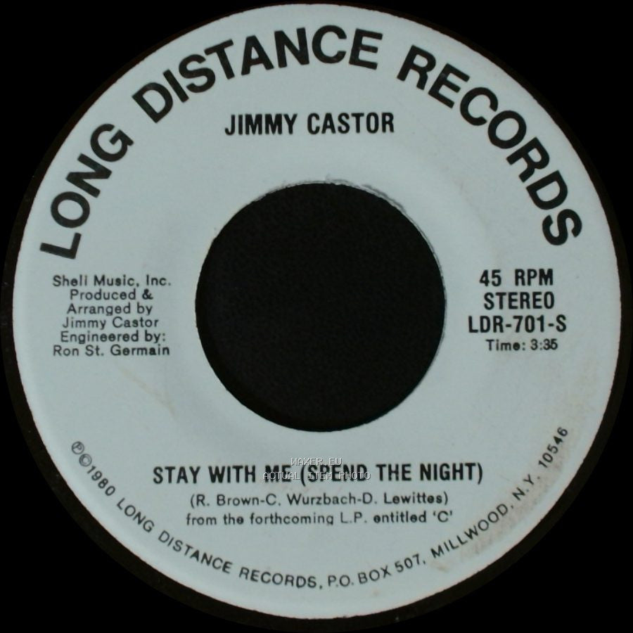 Jimmy Castor - Can't Help Falling In Love With You / Stay With Me (Spend The Night) side B