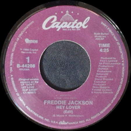 Freddie Jackson - Hey Lover (Edit) / Look Around (Edit) side A