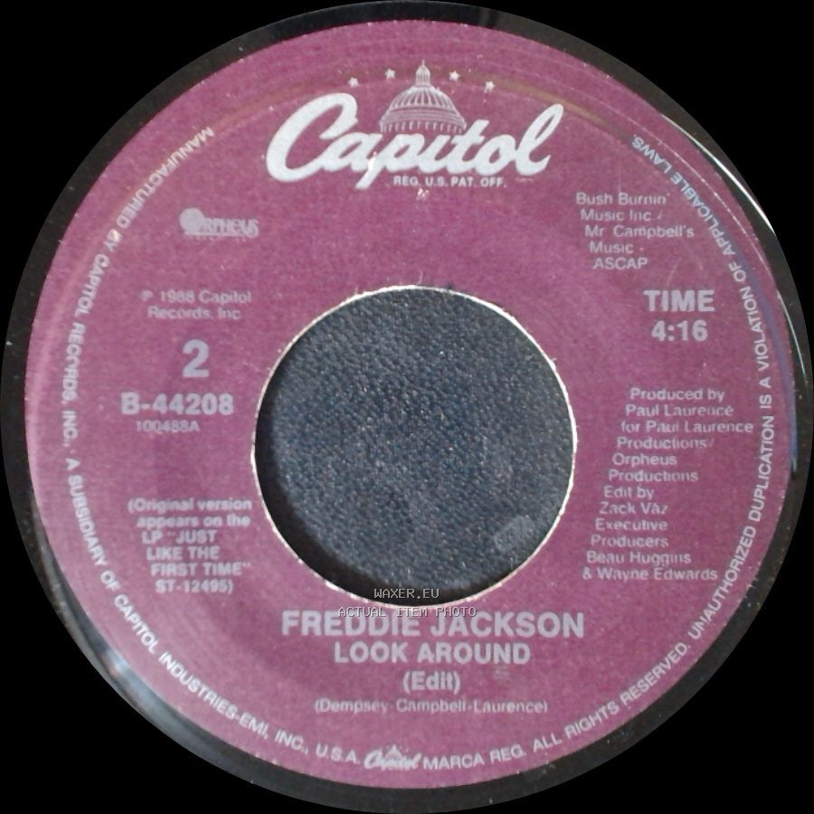 Freddie Jackson - Hey Lover (Edit) / Look Around (Edit) side B