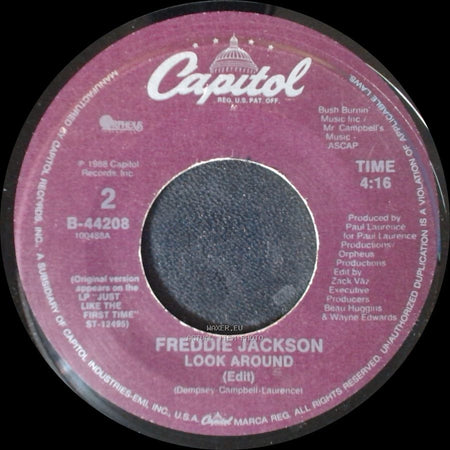 Freddie Jackson - Hey Lover (Edit) / Look Around (Edit) side B