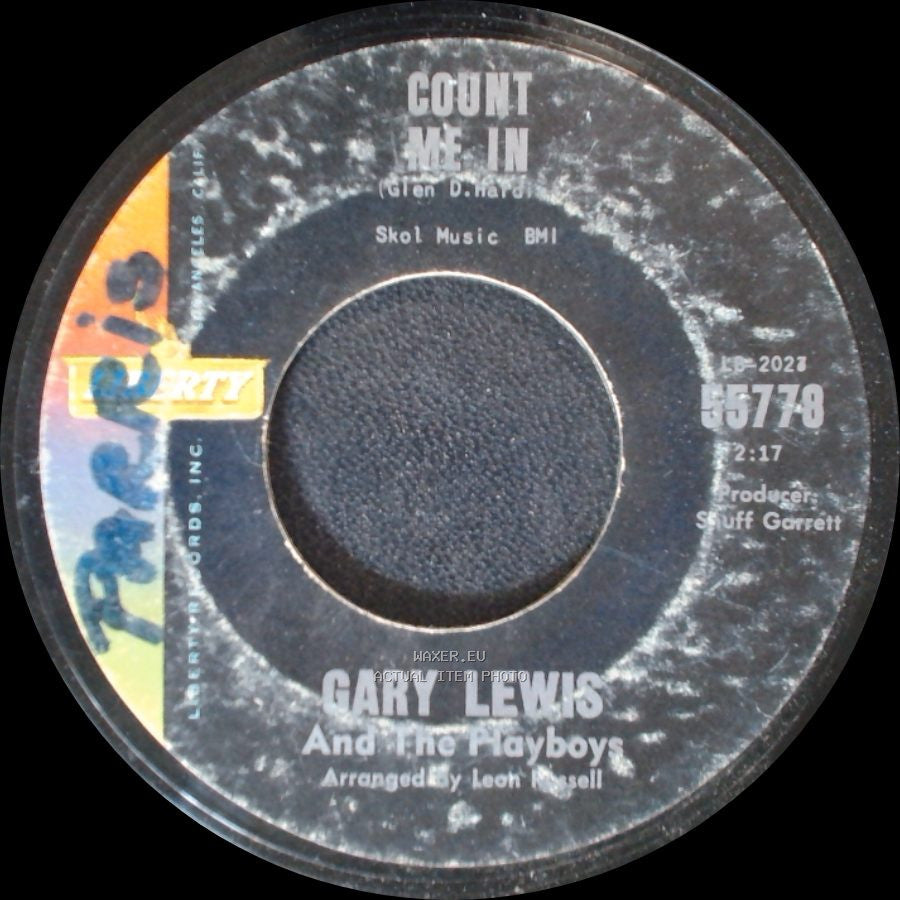 Gary Lewis And The Playboys - Little Miss Go-Go / Count Me In side B