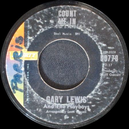 Gary Lewis And The Playboys - Little Miss Go-Go / Count Me In side B