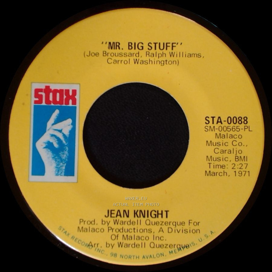 Jean Knight - Why I Keep Living These Memories / Mr. Big Stuff side B