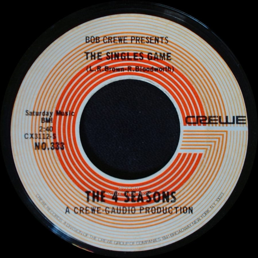 The 4 Seasons - The Singles Game / And That Reminds Me (My Heart Reminds Me) side A