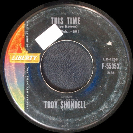 Troy Shondell - Girl After Girl / This Time side B