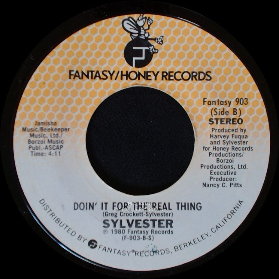 Sylvester - I Need You / Doin' It For The Real Thing side B