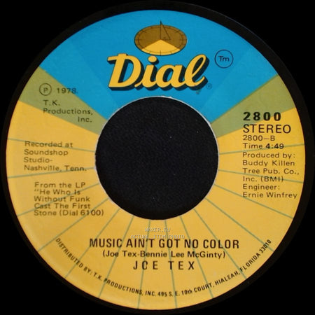 Joe Tex - Music Ain't Got No Color / Loose Caboose side B