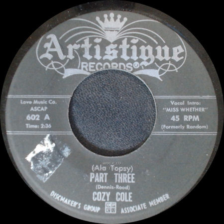 Cozy Cole - Part Three / Part Four side A