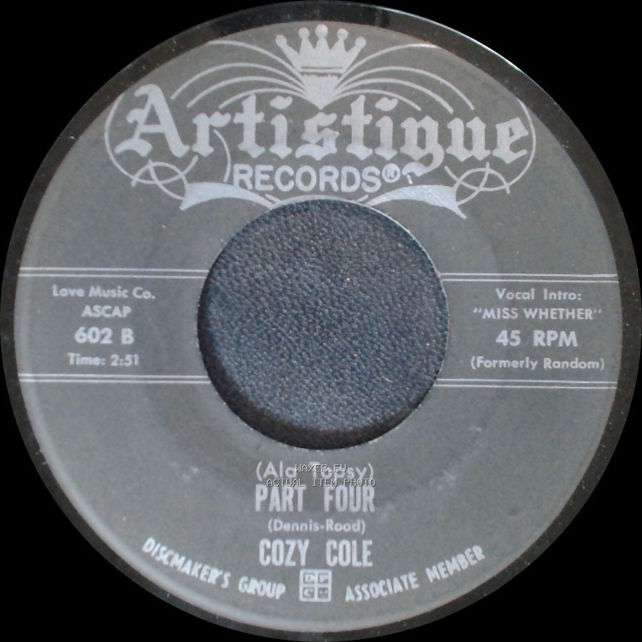 Cozy Cole - Part Three / Part Four side B