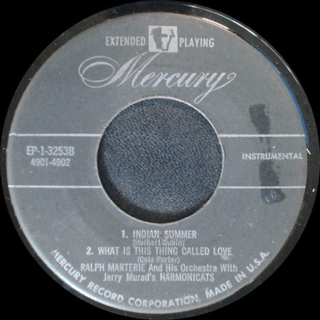Ralph Marterie And His Orchestra With Jerry Murad's Harmonicats - Indian Summer / What Is This Thing Called Love / 1. Frenesi / 2. Perfidia side A