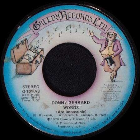Donny Gerrard - Words (Are Impossible) / Stand Up side A