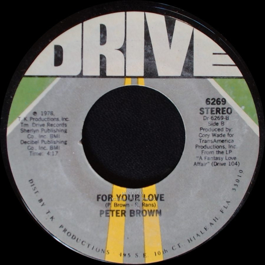 Peter Brown - Dance With Me / For Your Love side B