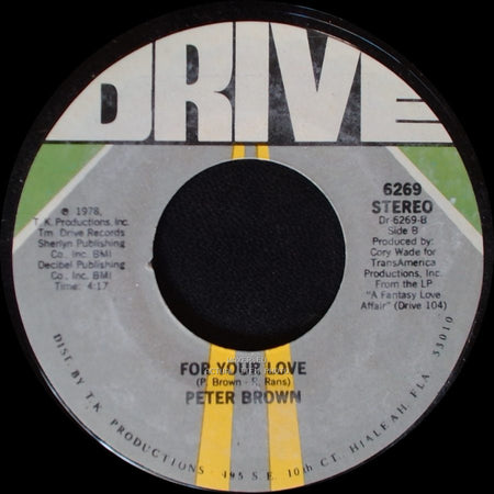 Peter Brown - Dance With Me / For Your Love side B