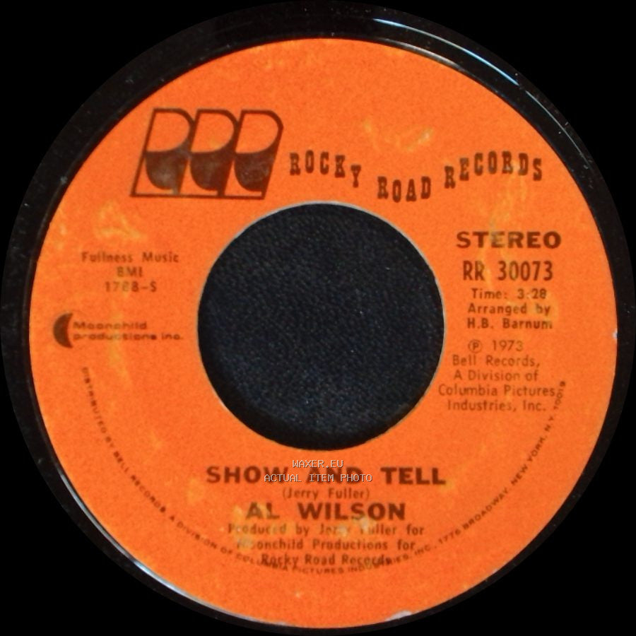 Al Wilson - Listen To Me / Show And Tell side B