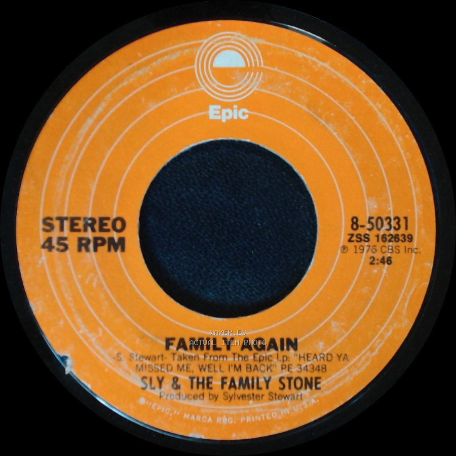 Sly & The Family Stone - Nothing Less Than Happiness / Family Again side B