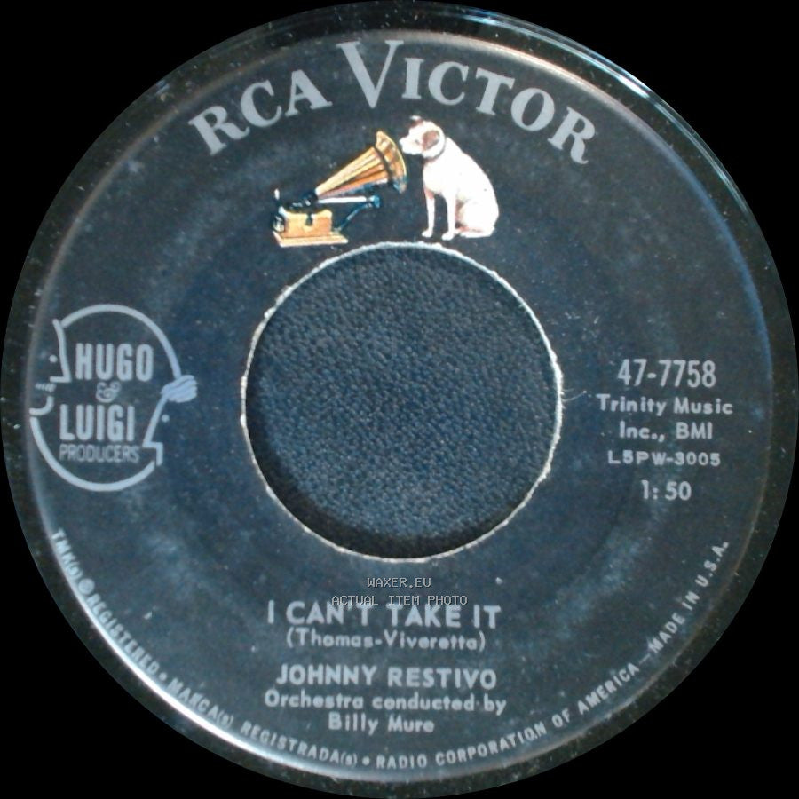 Johnny Restivo - That's Good - That's Bad / I Can't Take It side B