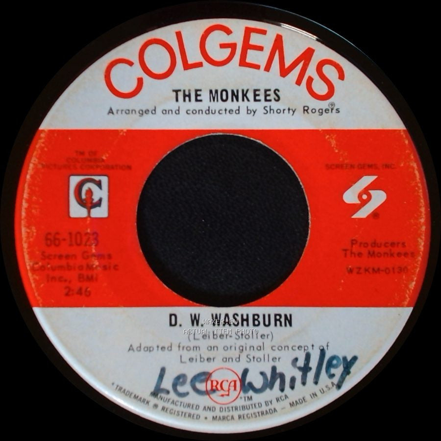 The Monkees - D. W. Washburn / It's Nice To Be With You side A