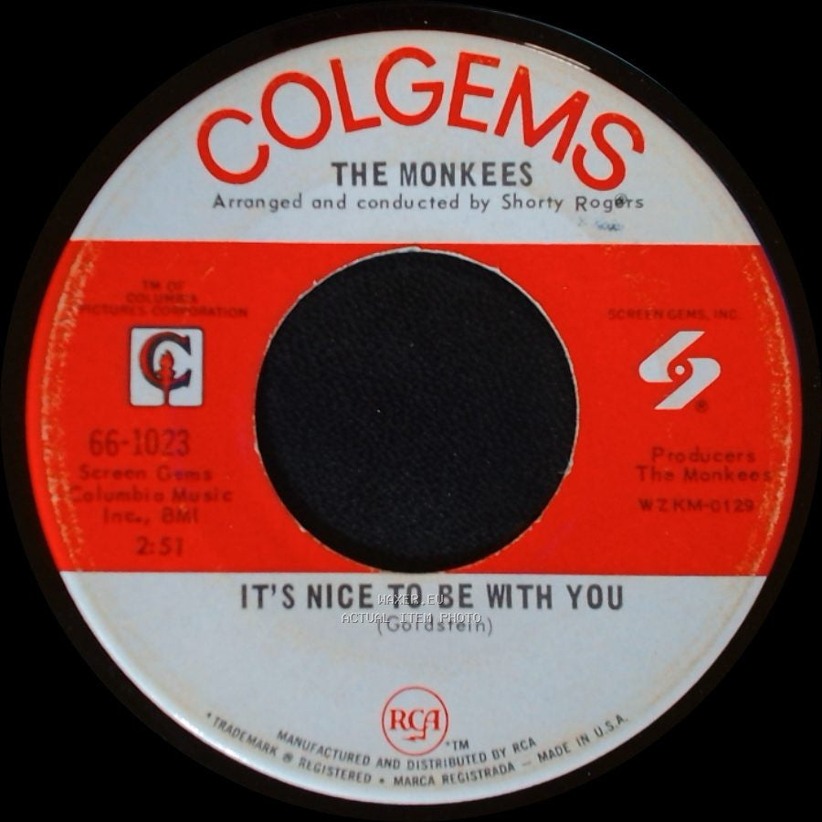 The Monkees - D. W. Washburn / It's Nice To Be With You side B