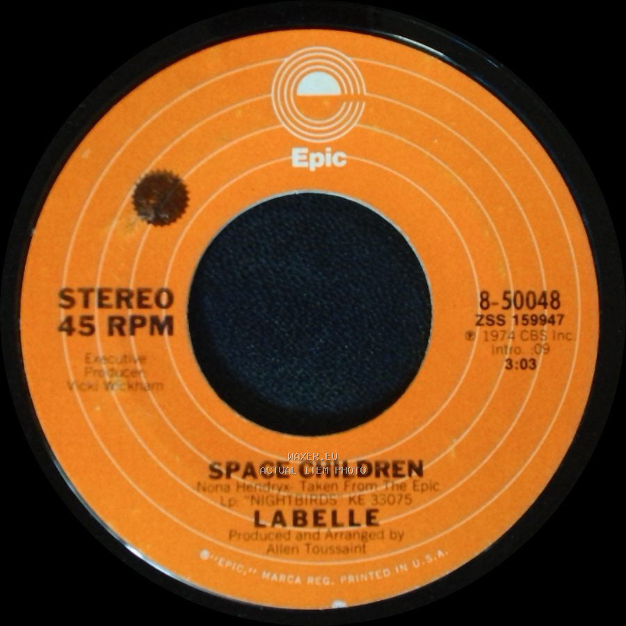 Labelle - Lady Marmalade / Space Children side B
