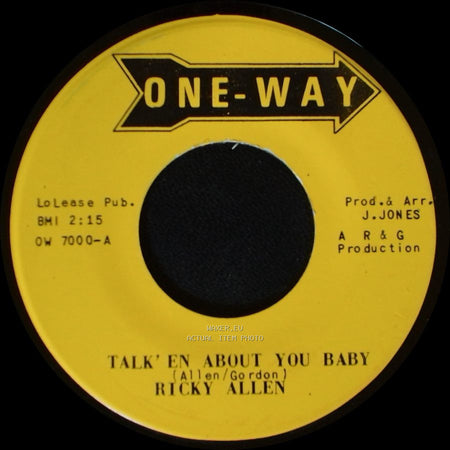 Ricky Allen - Talk' En About You Baby / No Better Time Than Now side A
