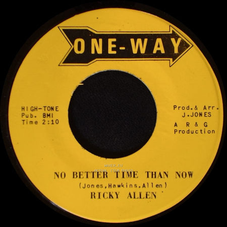 Ricky Allen - Talk' En About You Baby / No Better Time Than Now side B