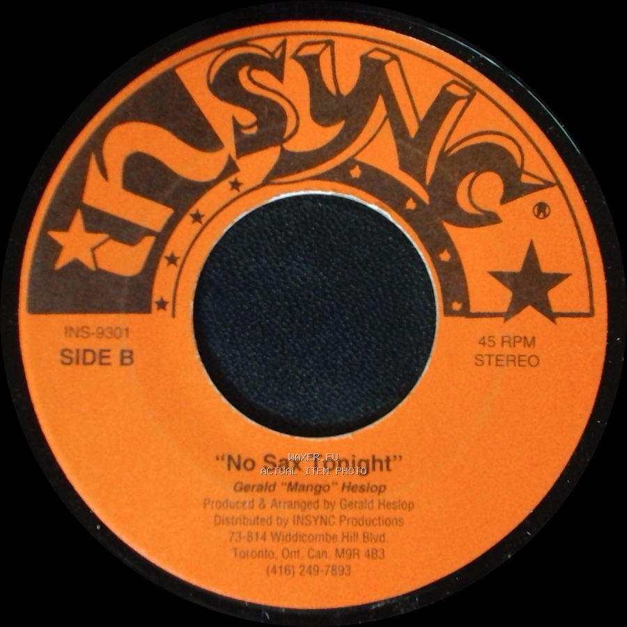 Gerald 'mango' Heslop - No Sex Tonight / No Sax Tonight side B