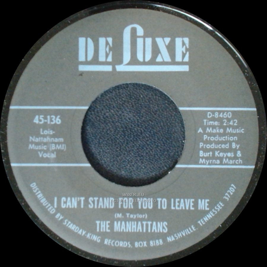 The Manhattans - Do You Ever / I Can't Stand For You To Leave Me side B