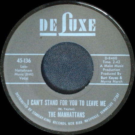 The Manhattans - Do You Ever / I Can't Stand For You To Leave Me side B