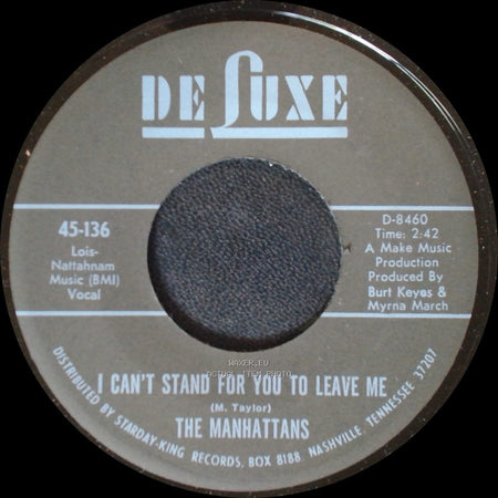 The Manhattans - Do You Ever / I Can't Stand For You To Leave Me side A