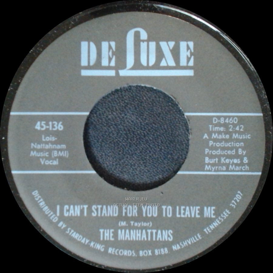 The Manhattans - Do You Ever / I Can't Stand For You To Leave Me side A
