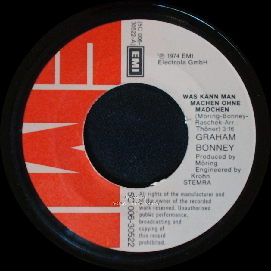 Graham Bonney - Ich Will Gar Nichts Von Dir / Was Kann Man Machen Ohne Madchen side B