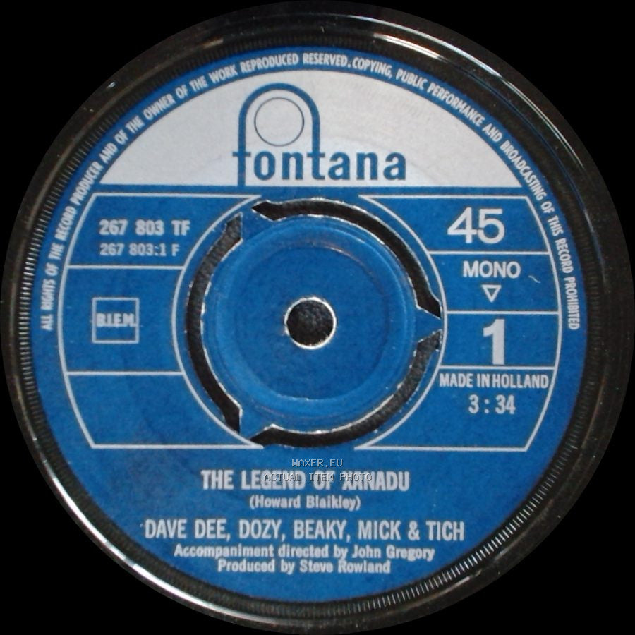 Dave Dee, Dozy, Beaky, Mick & Tich - The Legend Of Xanadu / Please side A