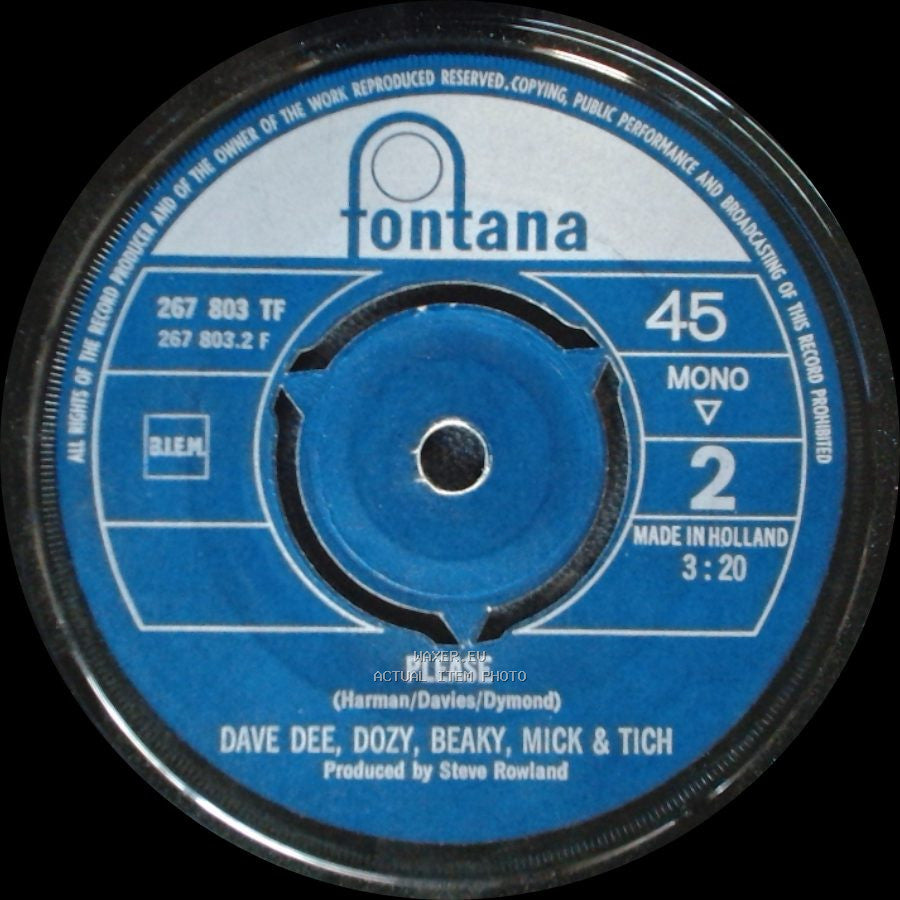 Dave Dee, Dozy, Beaky, Mick & Tich - The Legend Of Xanadu / Please side B