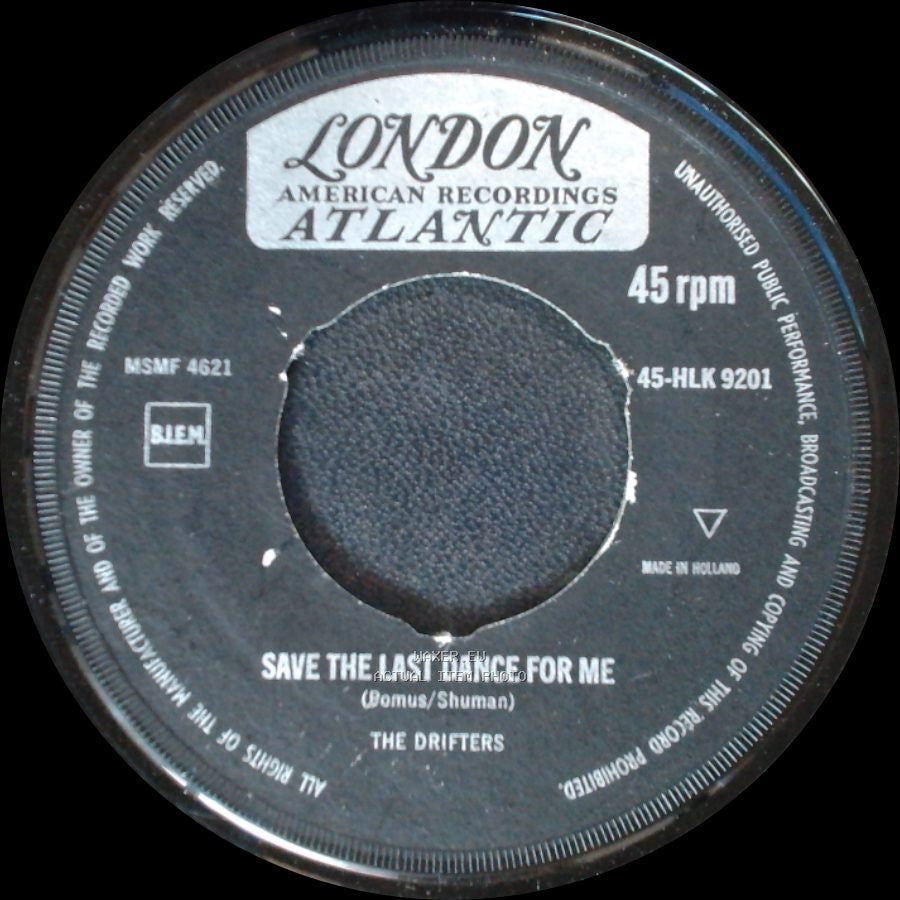 The Drifters - Save The Last Dance For Me / Nobody But Me side A