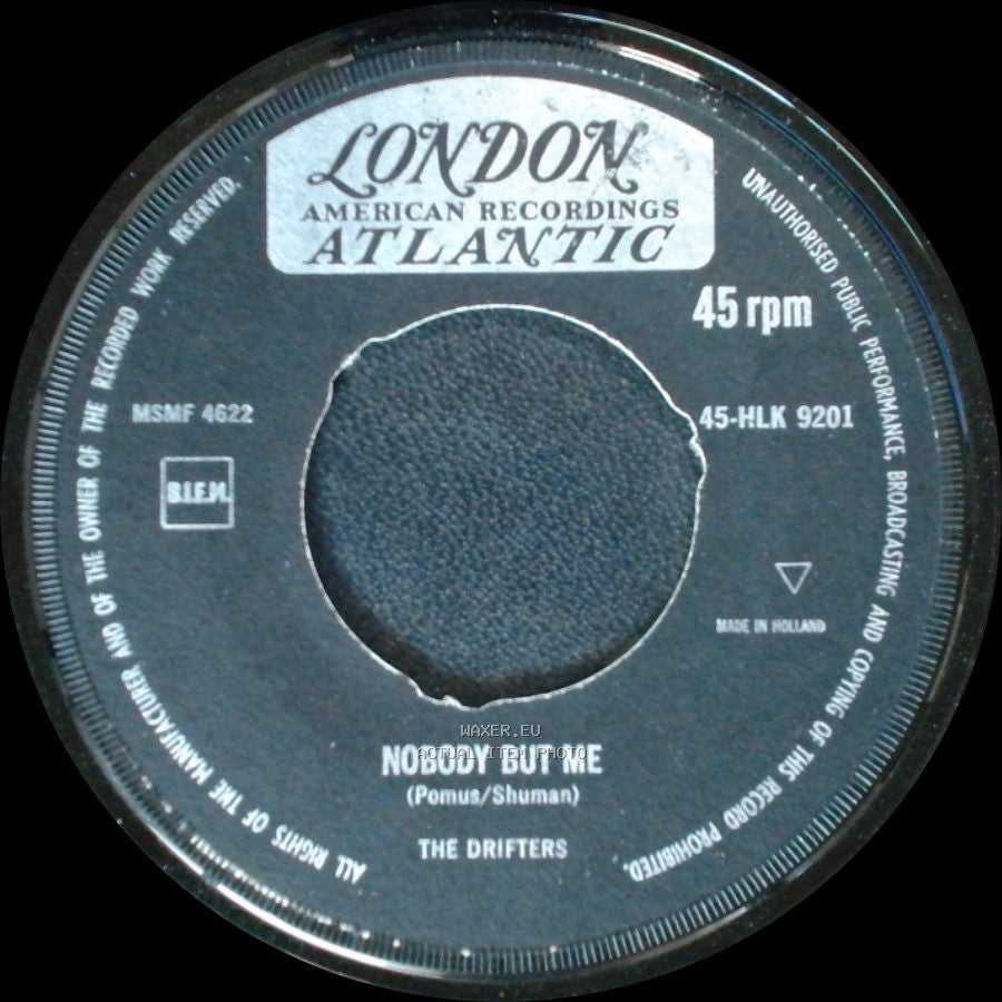 The Drifters - Save The Last Dance For Me / Nobody But Me side B