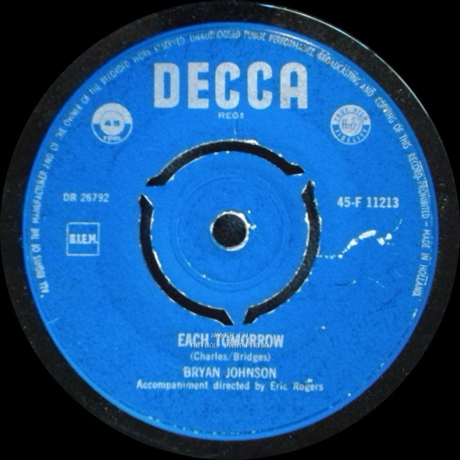 Bryan Johnson - Looking High, High, High / Each Tomorrow side B