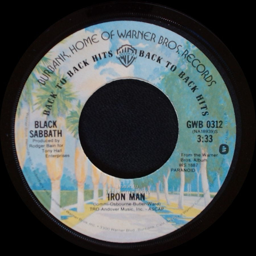 Black Sabbath - Iron Man / Paranoid side A