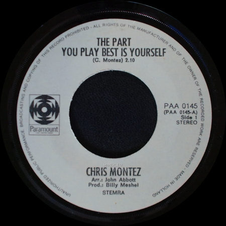 Chris Montez - The Part You Play Best Is Yourself / Loco Por Ti (Crazy For You) side A