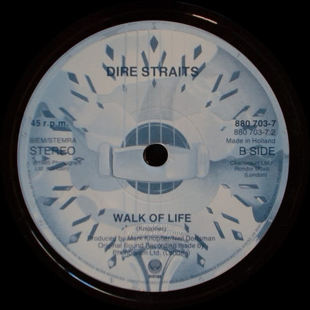 Dire Straits - So Far Away / Walk Of Life side B