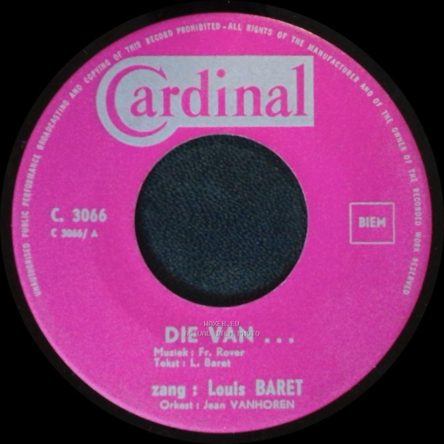 Louis Baret - Die Van ... / Oe, Oe, side A