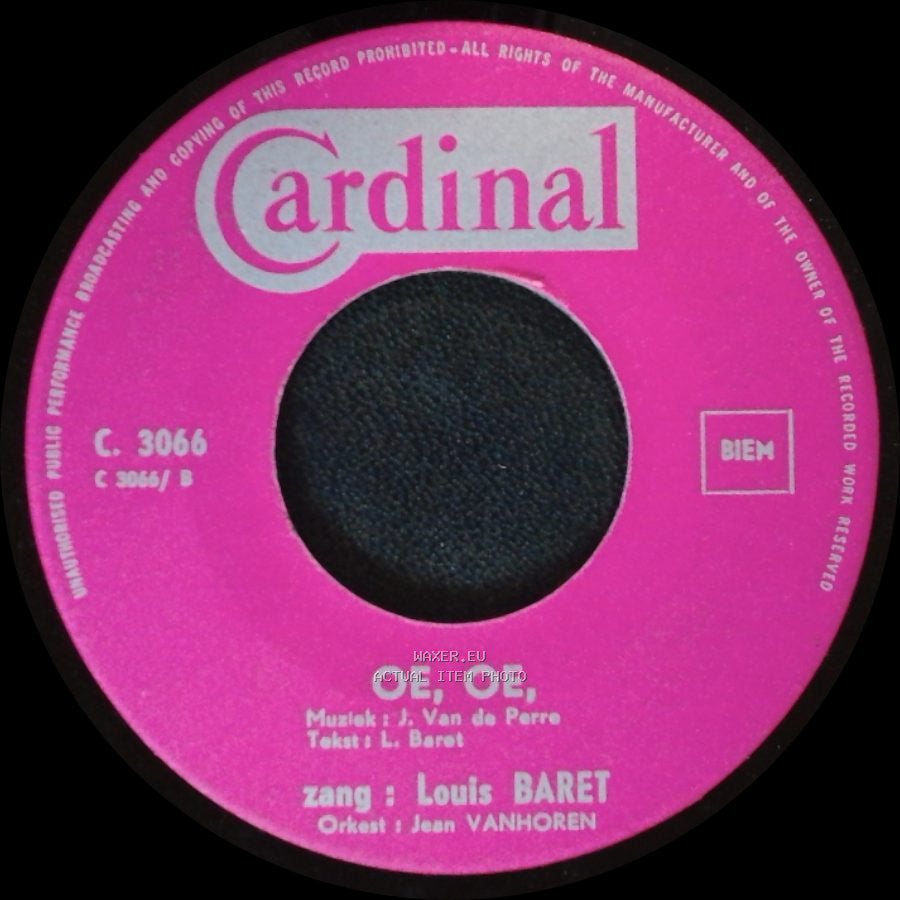 Louis Baret - Die Van ... / Oe, Oe, side B