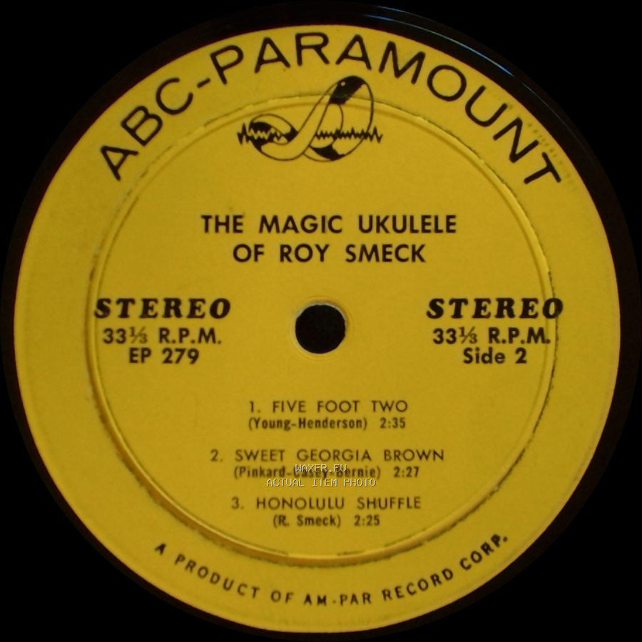 Roy Smeck - The Magic Ukulele Of Roy Smeck / The Magic Ukulele Of Roy Smeck side B