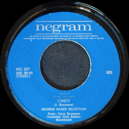 George Baker Selection - Over And Over / Cindy side B