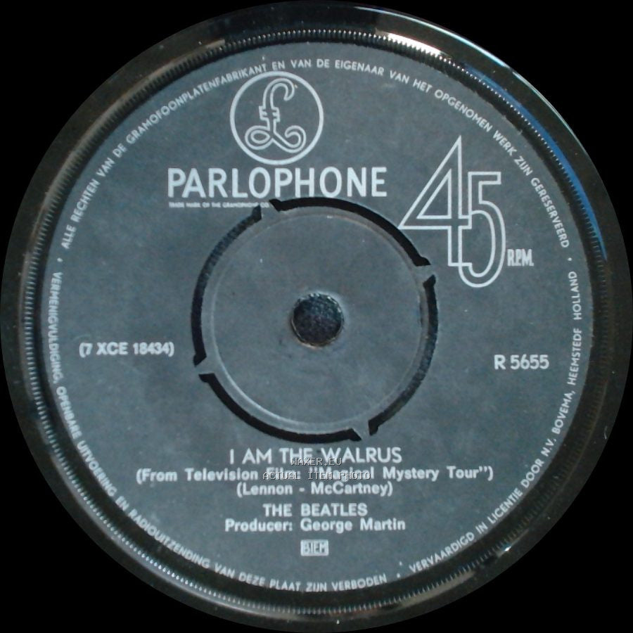 The Beatles - Hello Goodbye / I Am The Walrus side B